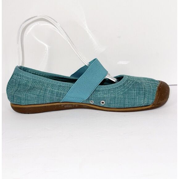 Keen Sienna Mary Jane Canvas Shoes Turquoise Slip On Sporty Casual Comfort Sz 9 - Picture 7 of 16